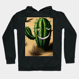 Laughing cactus in the desert Hoodie